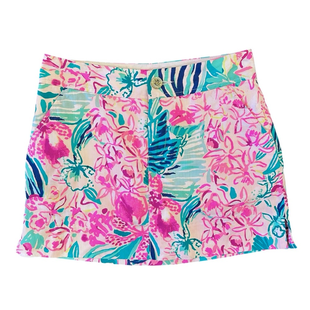 Lilly Pulitzer Nicki Short Mini Skort in Via Flora Preppy Size 00